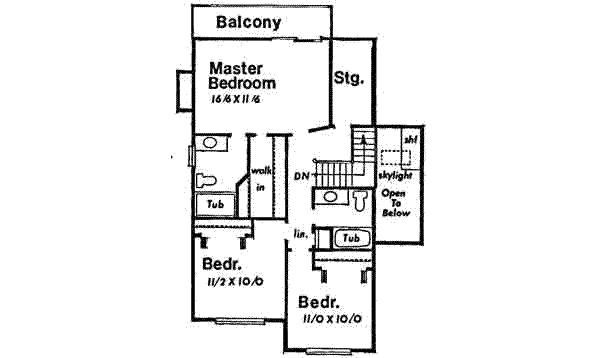 upper floor house blueprint