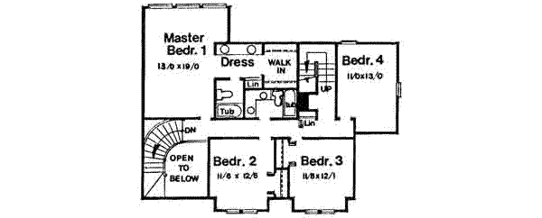upper floor house blueprint