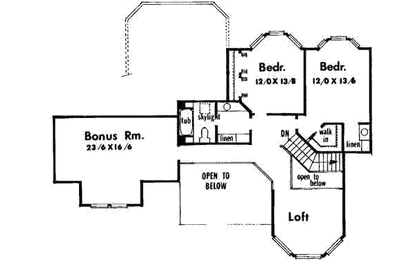 upper floor house blueprint