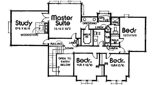 upper floor house blueprint