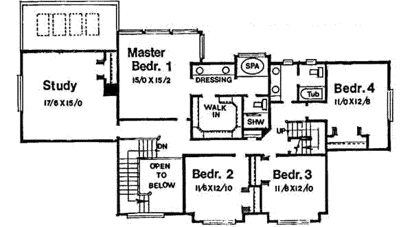 upper floor house blueprint