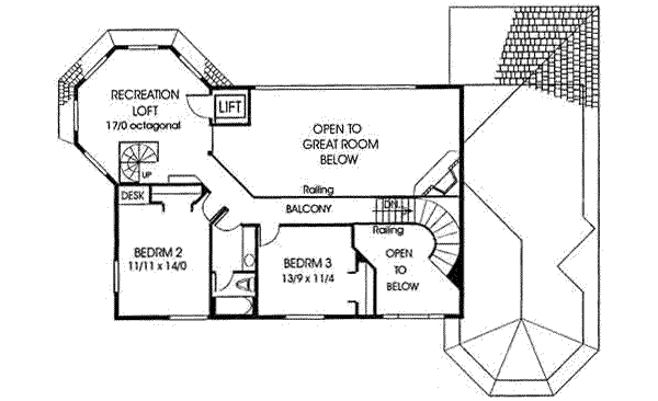 upper floor house blueprint