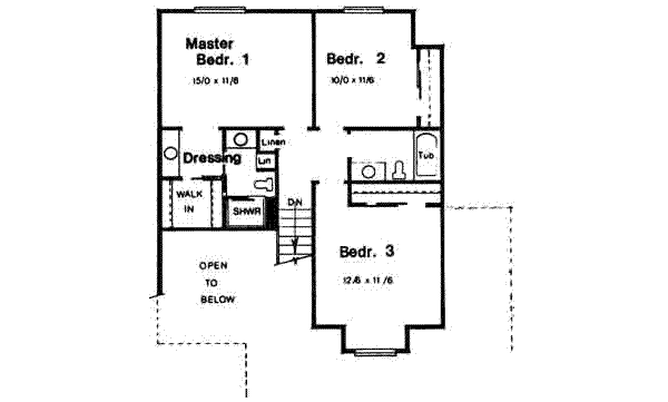 upper floor house blueprint