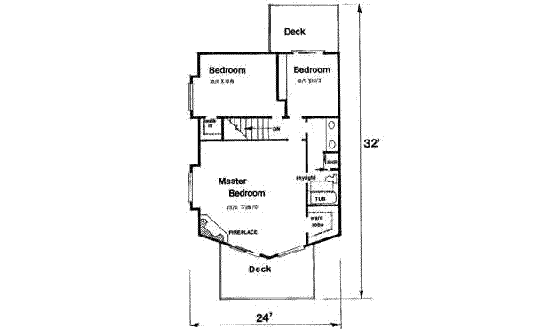 upper floor house blueprint