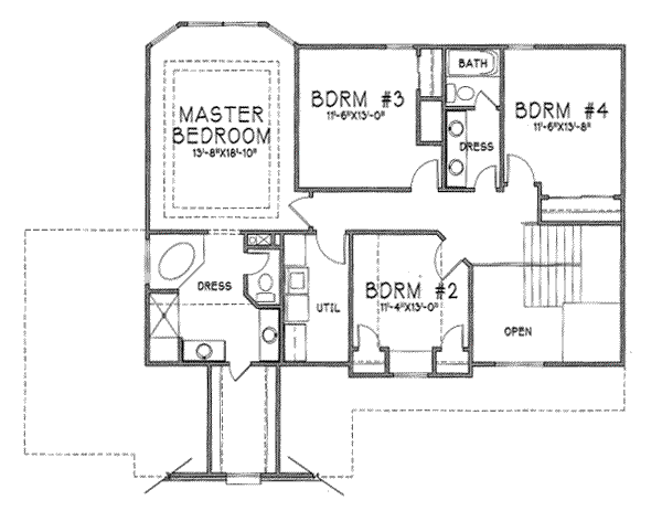 upper floor house blueprint