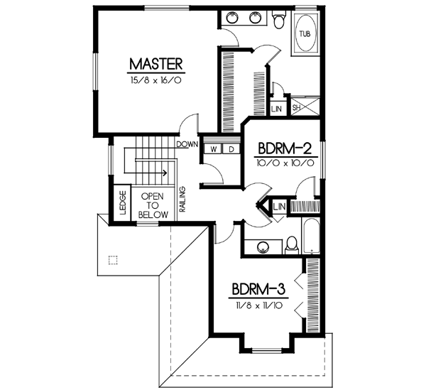 upper floor house blueprint