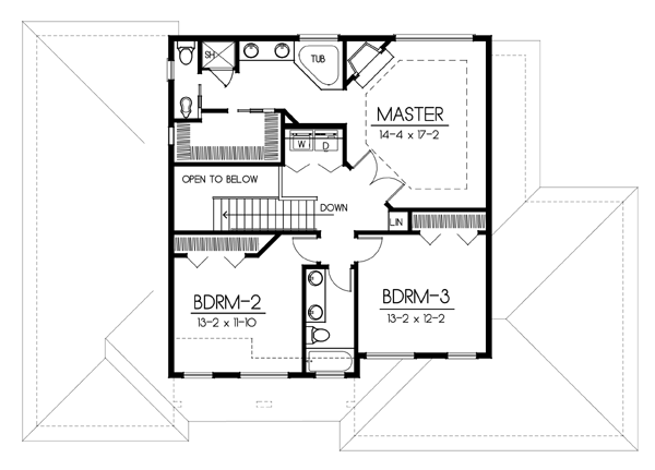 upper floor house blueprint
