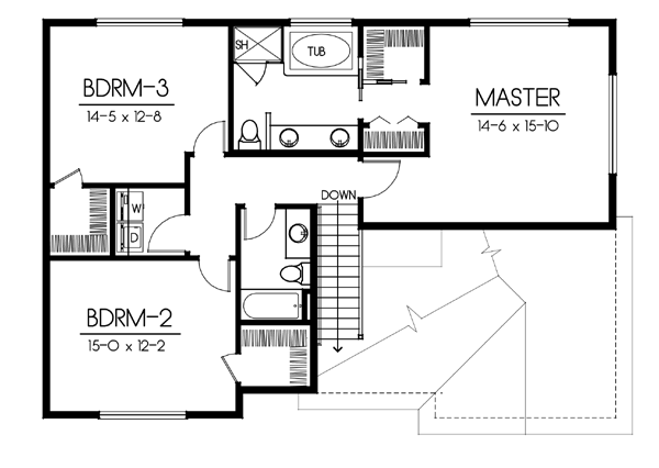 upper floor house blueprint