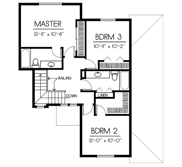 upper floor house blueprint