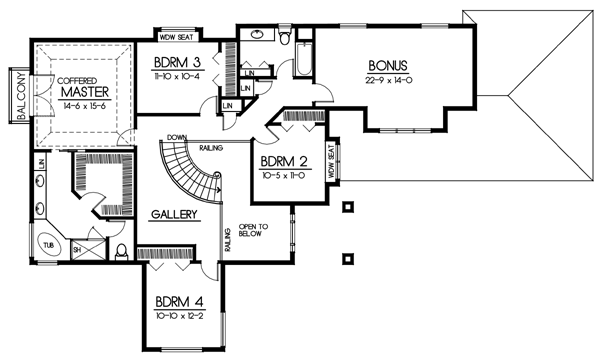 upper floor house blueprint