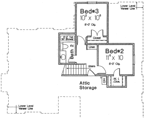 upper floor house blueprint
