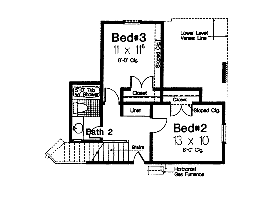 upper floor house blueprint