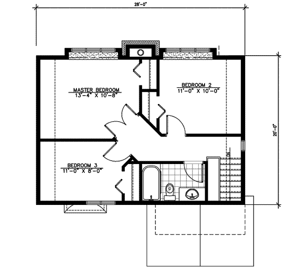 upper floor house blueprint