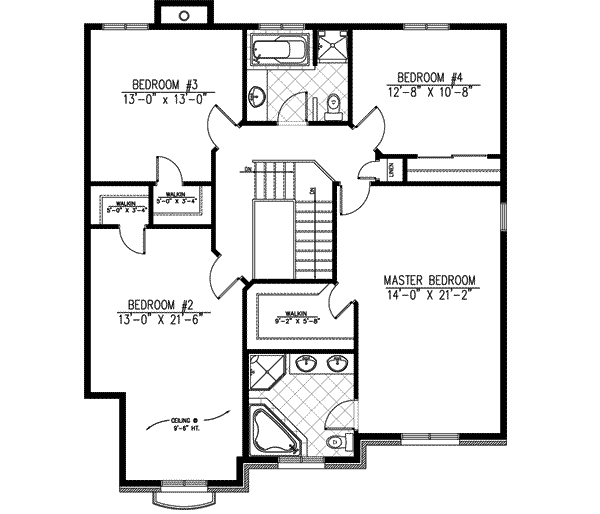 upper floor house blueprint