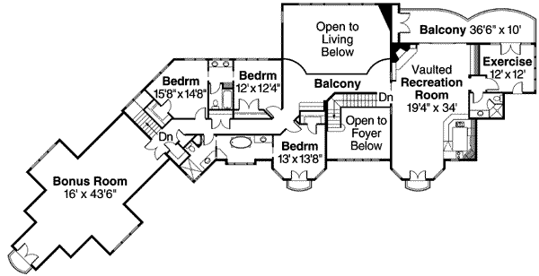 upper floor house blueprint