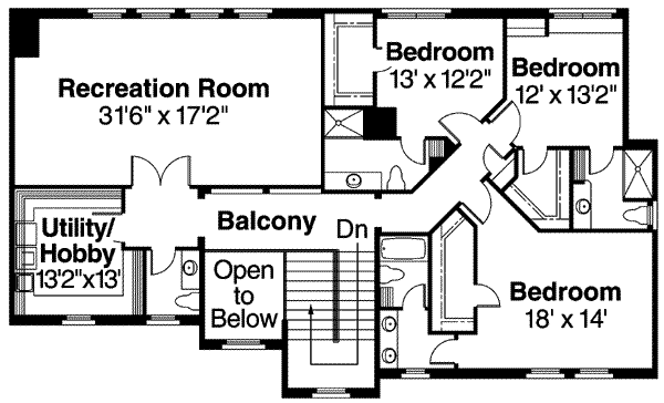 upper floor house blueprint