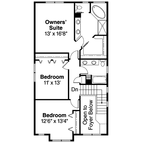 upper floor house blueprint
