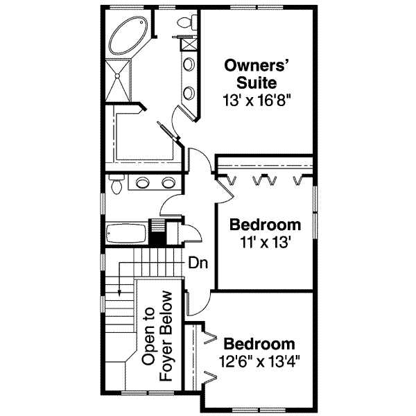 upper floor house blueprint