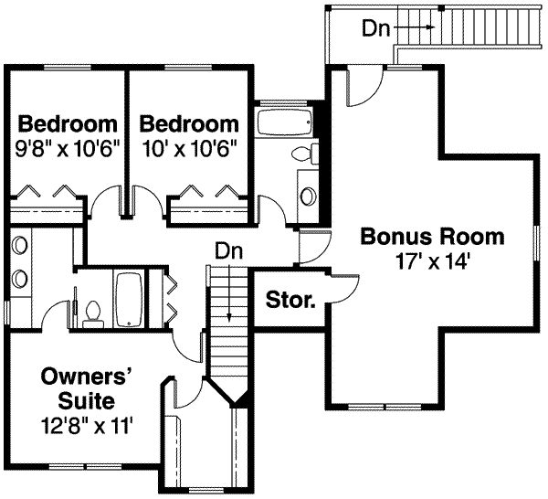 upper floor house blueprint