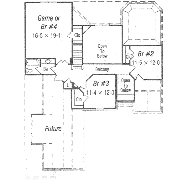 upper floor house blueprint