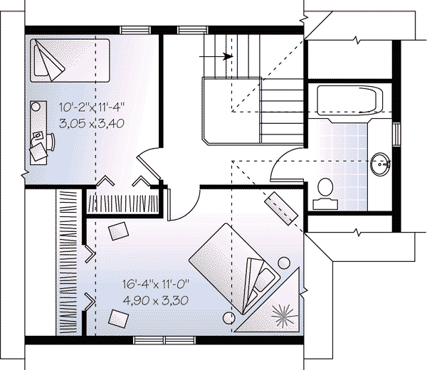 upper floor house blueprint