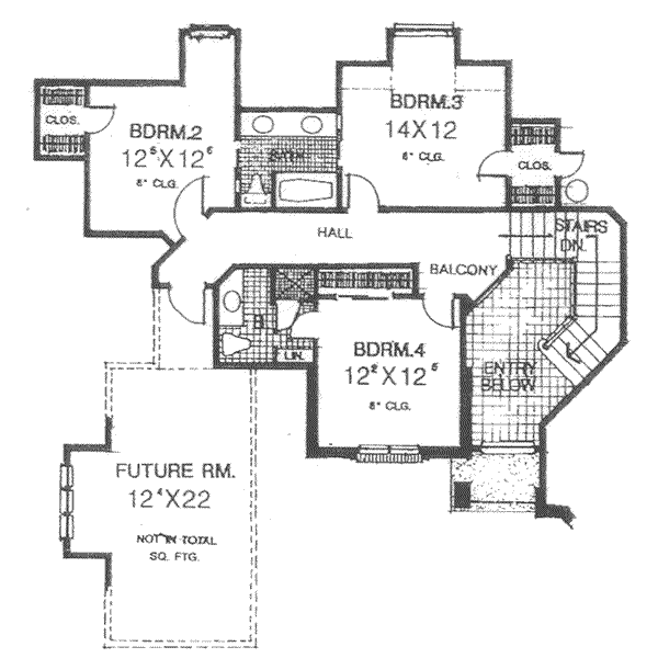 upper floor house blueprint