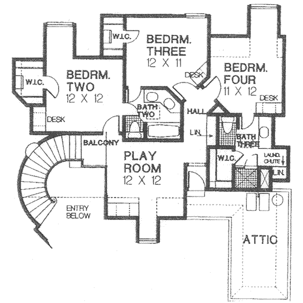 upper floor house blueprint