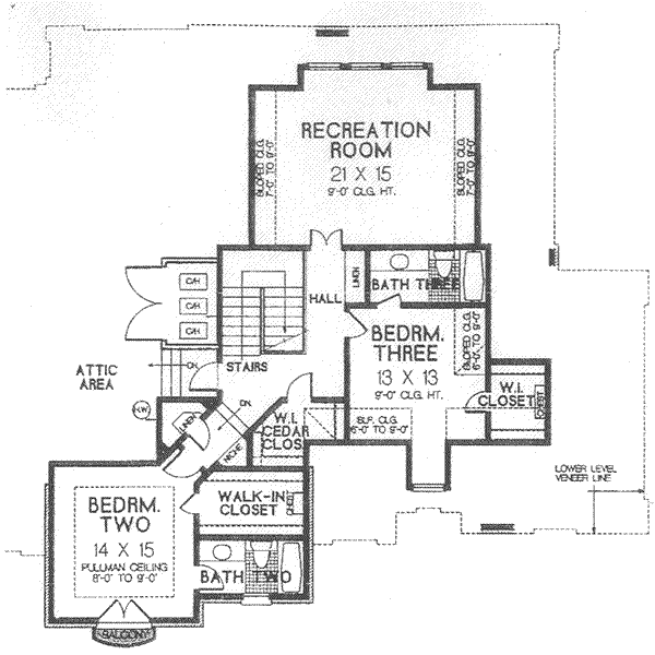 upper floor house blueprint