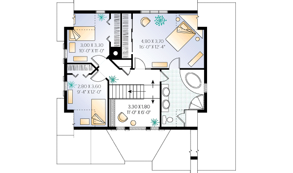 upper floor house blueprint