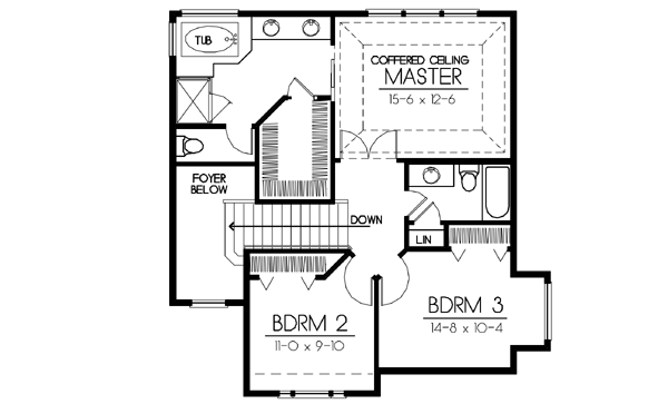 upper floor house blueprint