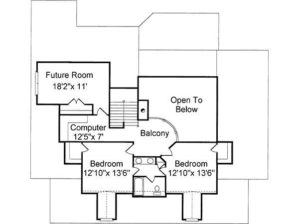 upper floor house blueprint