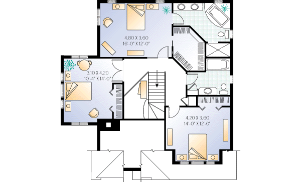 upper floor house blueprint