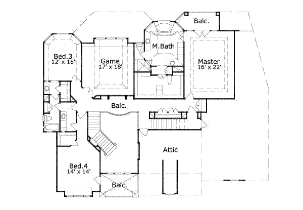 upper floor house blueprint