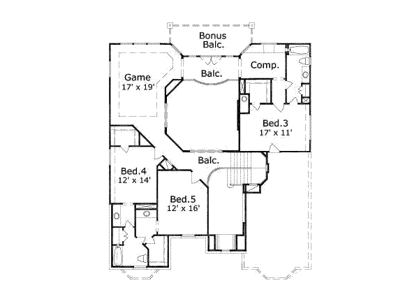 upper floor house blueprint