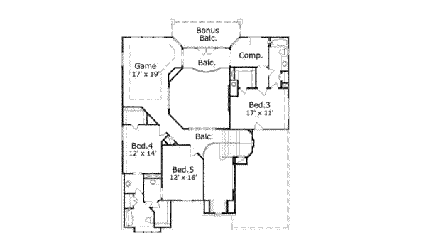 upper floor house blueprint