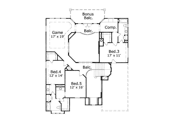 upper floor house blueprint