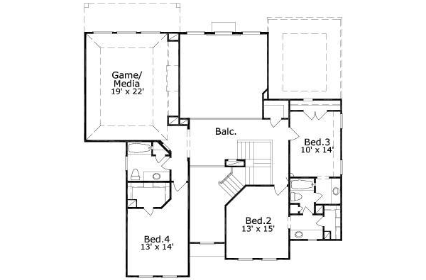 upper floor house blueprint