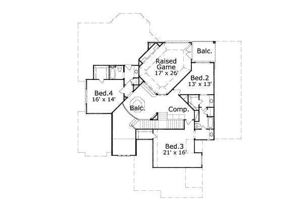 upper floor house blueprint