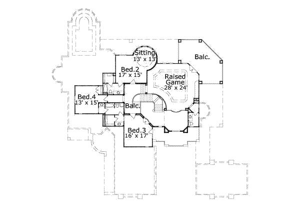 upper floor house blueprint