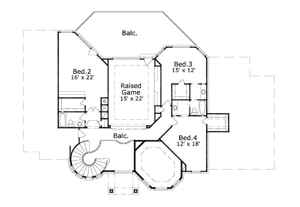 upper floor house blueprint