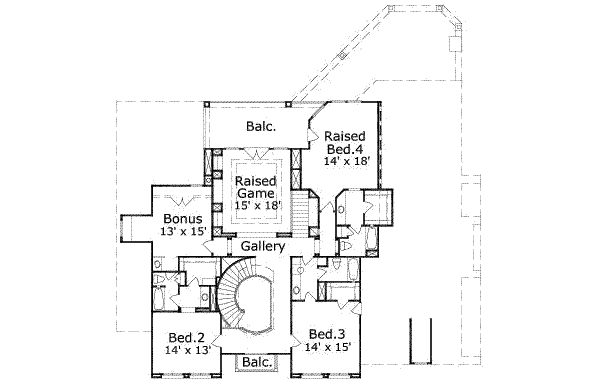upper floor house blueprint