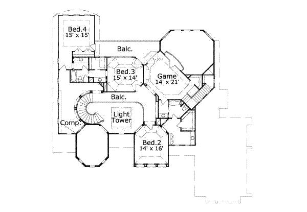 upper floor house blueprint