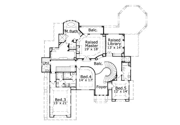 upper floor house blueprint