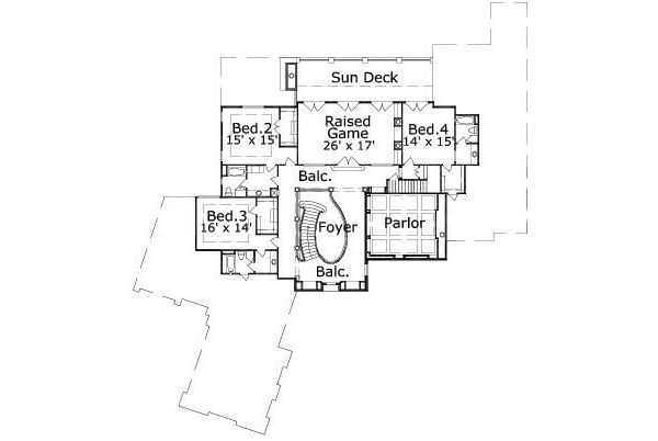 upper floor house blueprint