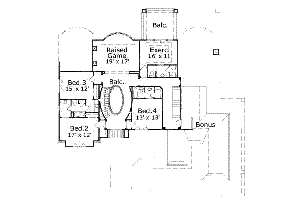 upper floor house blueprint