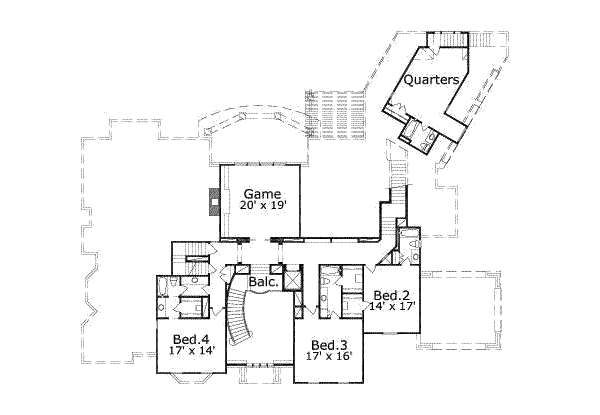 upper floor house blueprint