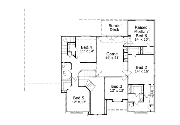 upper floor house blueprint