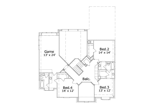 upper floor house blueprint