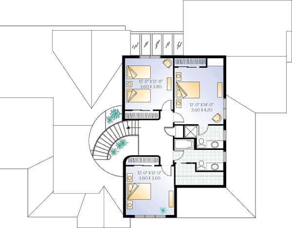 upper floor house blueprint
