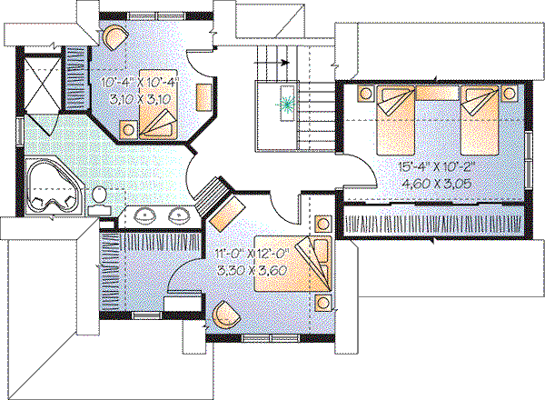 upper floor house blueprint